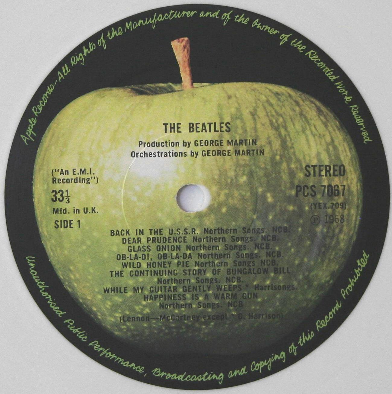 The Beatles Collection » The Beatles, Apple PCS 7067/7068 (white vinyl)1299 x 1304