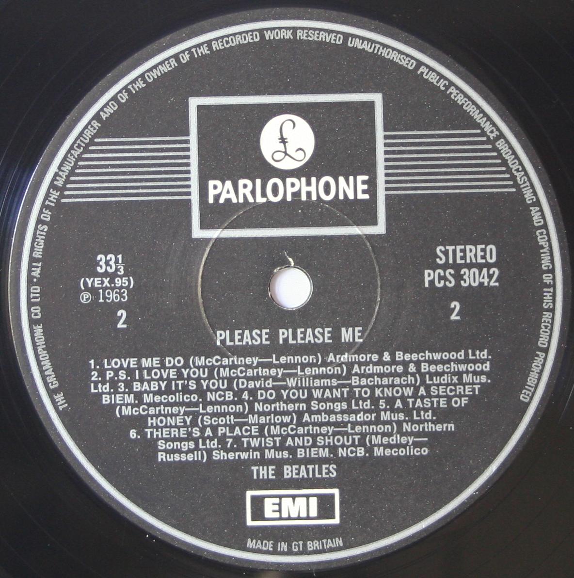 The Beatles Collection » Please Please Me, Parlophone, PCS 3042.