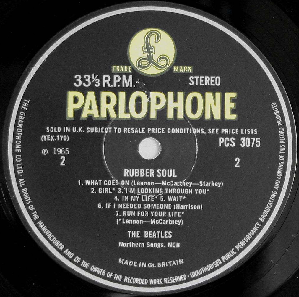 The Beatles Collection » Rubber Soul, Parlophone, PCS 3075.