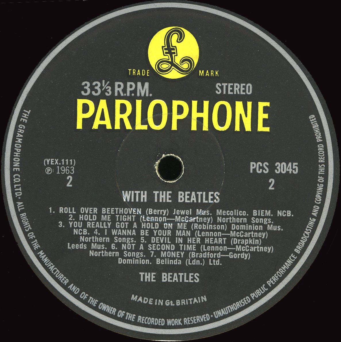 The Beatles Collection » With The Beatles, Parlophone, PCS 3045.