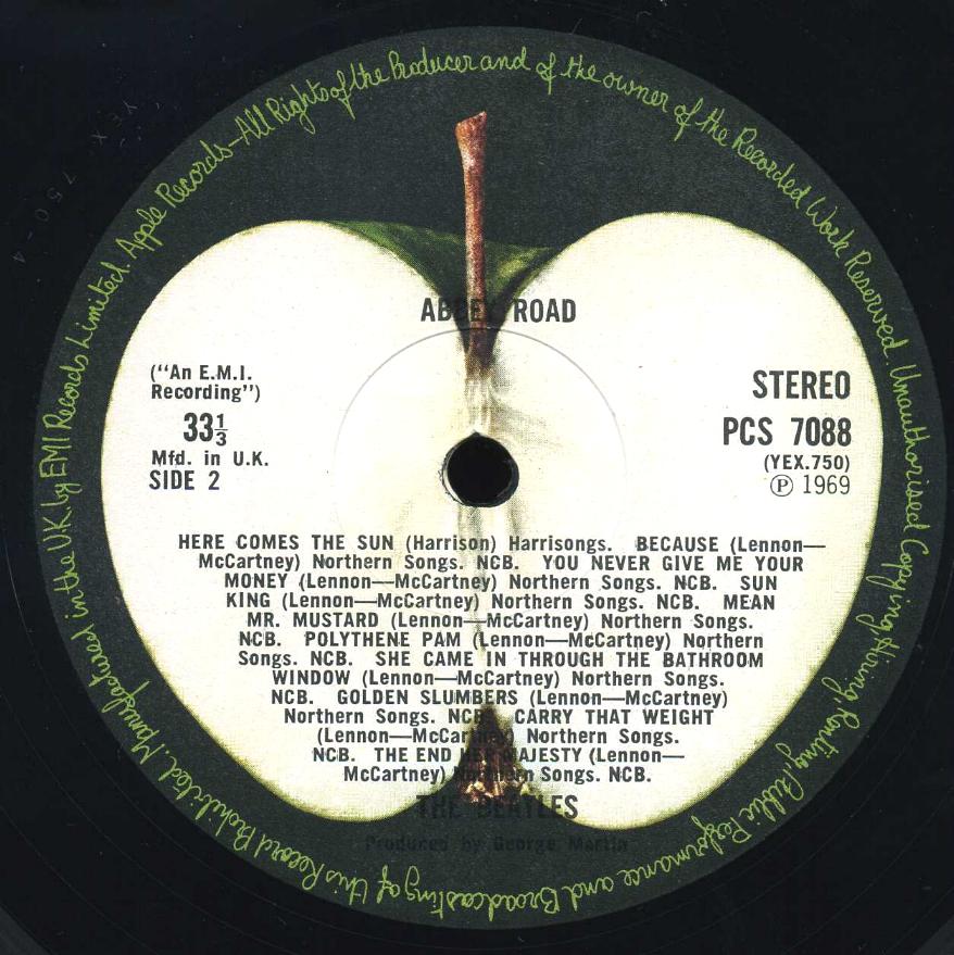 The Beatles Collection » Abbey Road, PCS 7088.