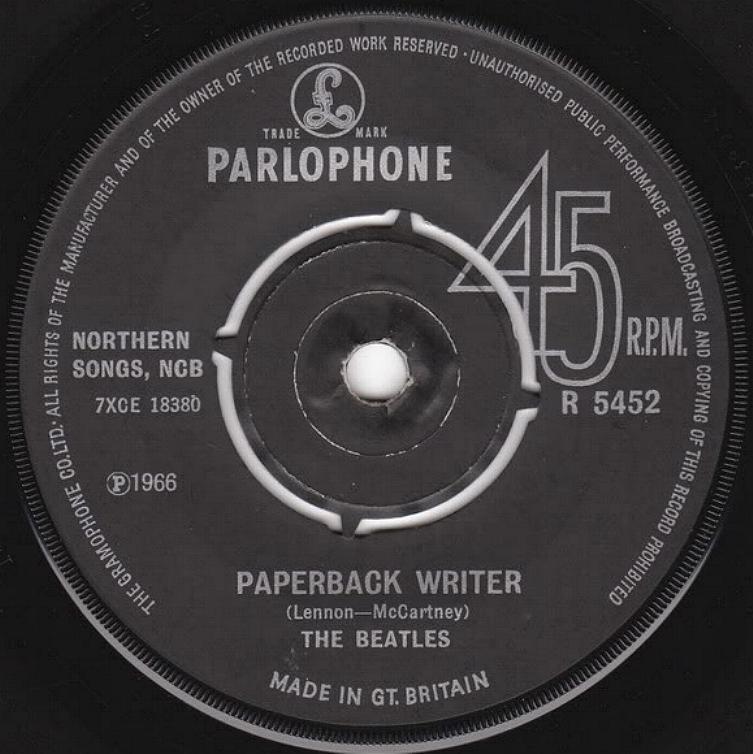 The Beatles Collection » Paperback Writer / Rain, Parlophone R 5452.
