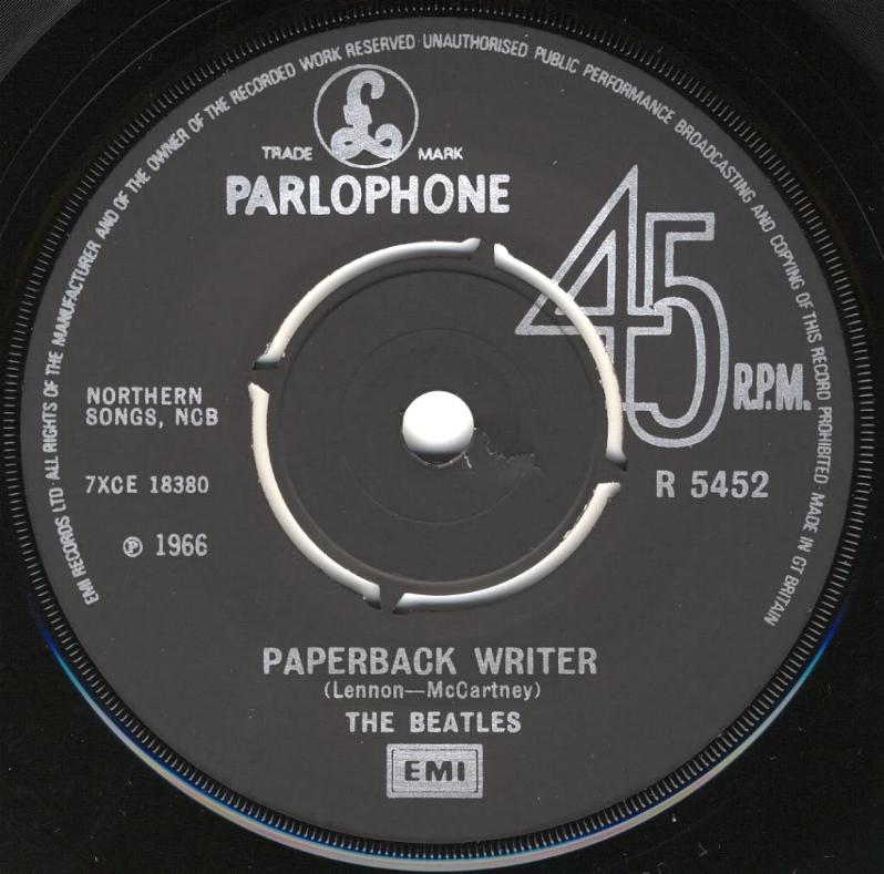 The Beatles Collection » Paperback Writer / Rain, Parlophone R 5452.