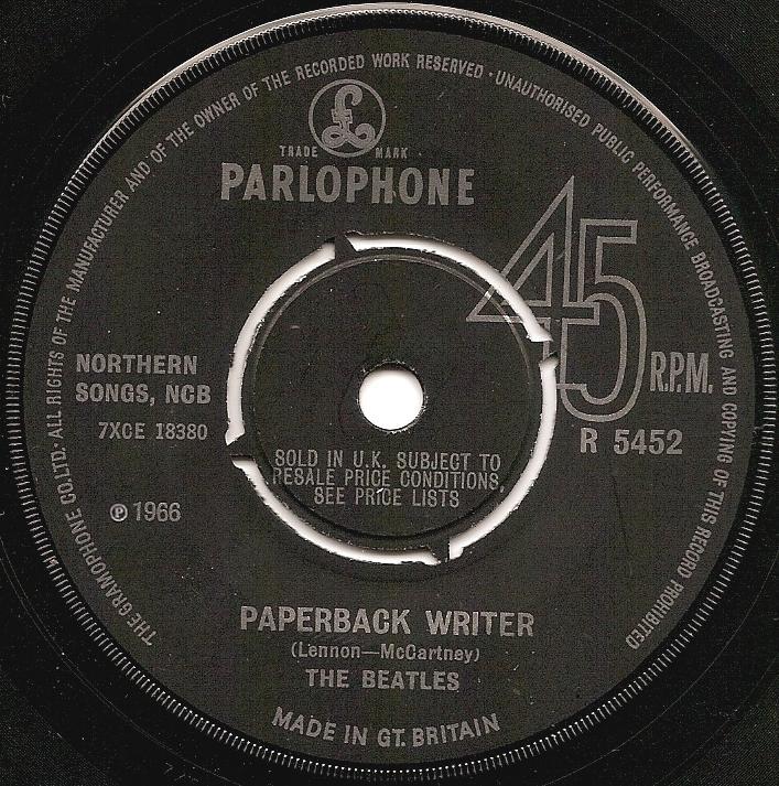 The Beatles Collection » Paperback Writer / Rain, Parlophone R 5452.