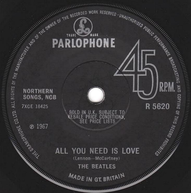 PERSONALISED the Beatles All You Need is Love Music Song,  UK