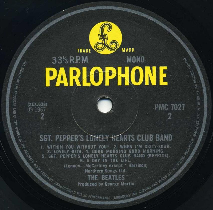 The Beatles sgt.peppers UKオリジナルmonoレコード-
