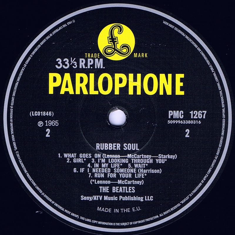 The Beatles Collection » Rubber Soul, Parlophone, PMC 1267.